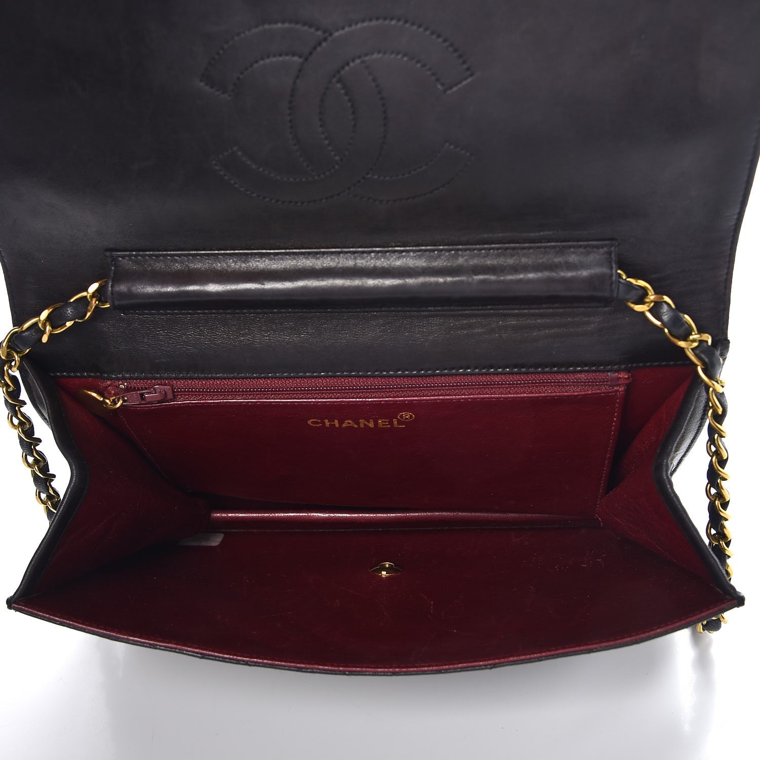 Chanel Lambskin Quilted Medium Single Flap Black 5 of 7