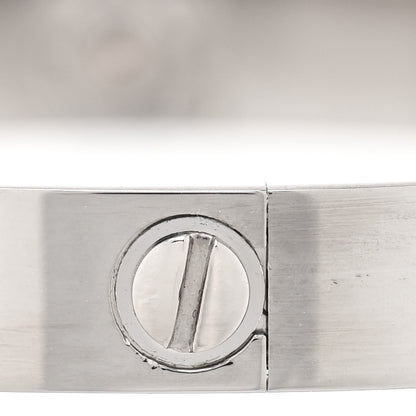 Cartier 18K White Gold LOVE Bracelet 17 4 of 7
