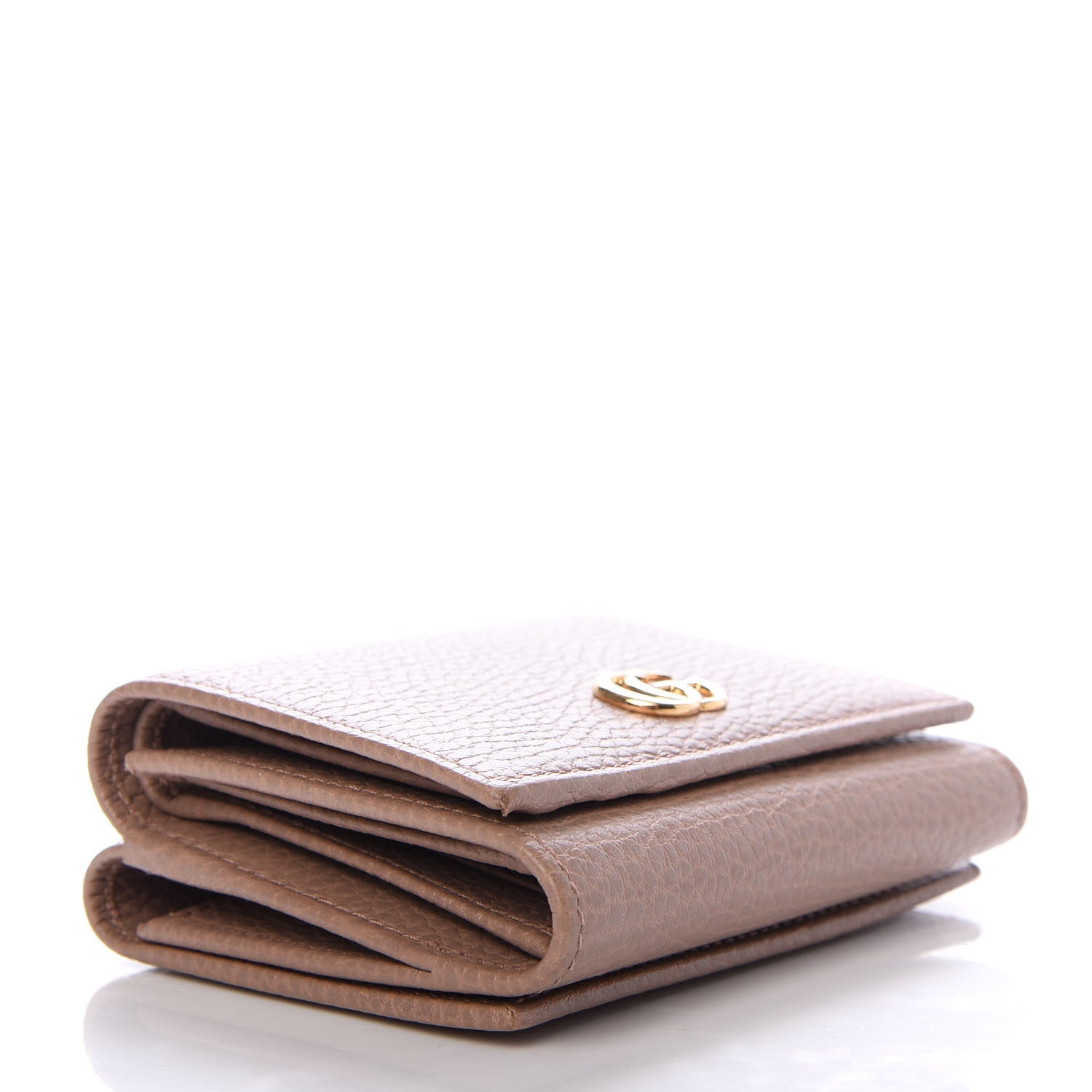Gucci Dollar Calfskin GG Marmont Wallet Porcelain Rose 4 of 6