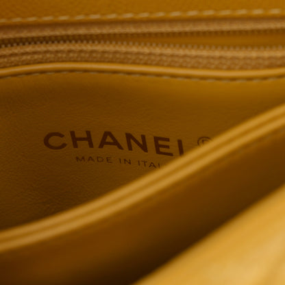 Chanel Caviar Quilted Extra Mini Coco Handle Flap Yellow 6 of 11