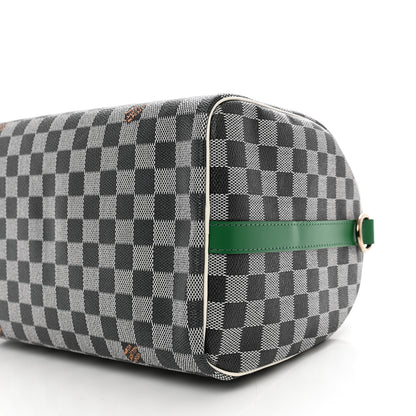 Louis Vuitton Damier Speedy Bandouliere 30 Black White 10 of 10
