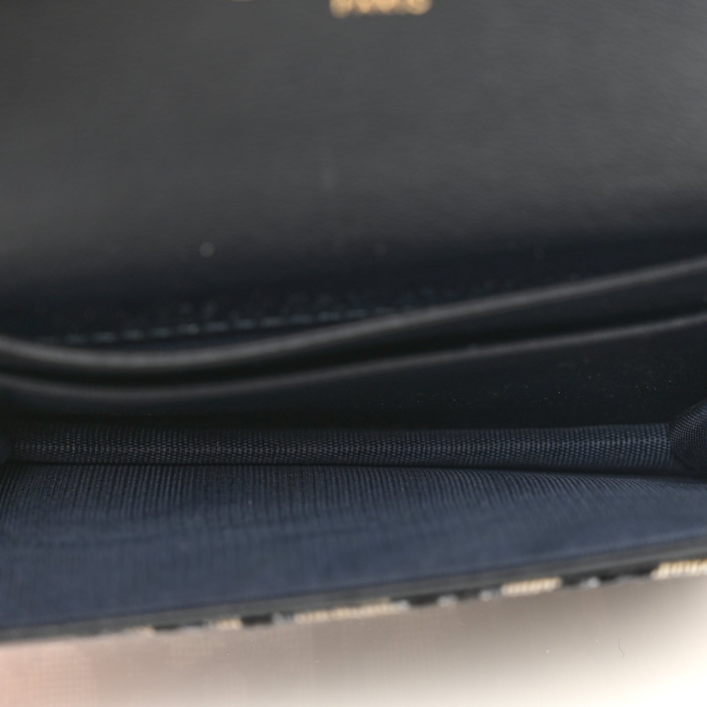Oblique Saddle Card Holder Blue