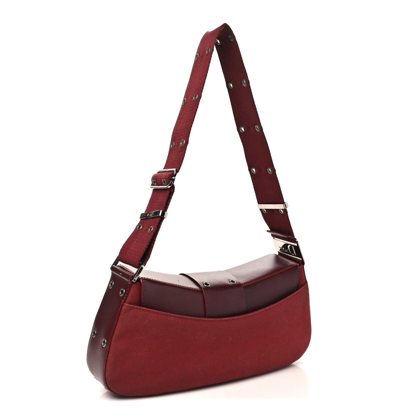 Canvas Calfskin Street Chic Columbus Ave Burgundy