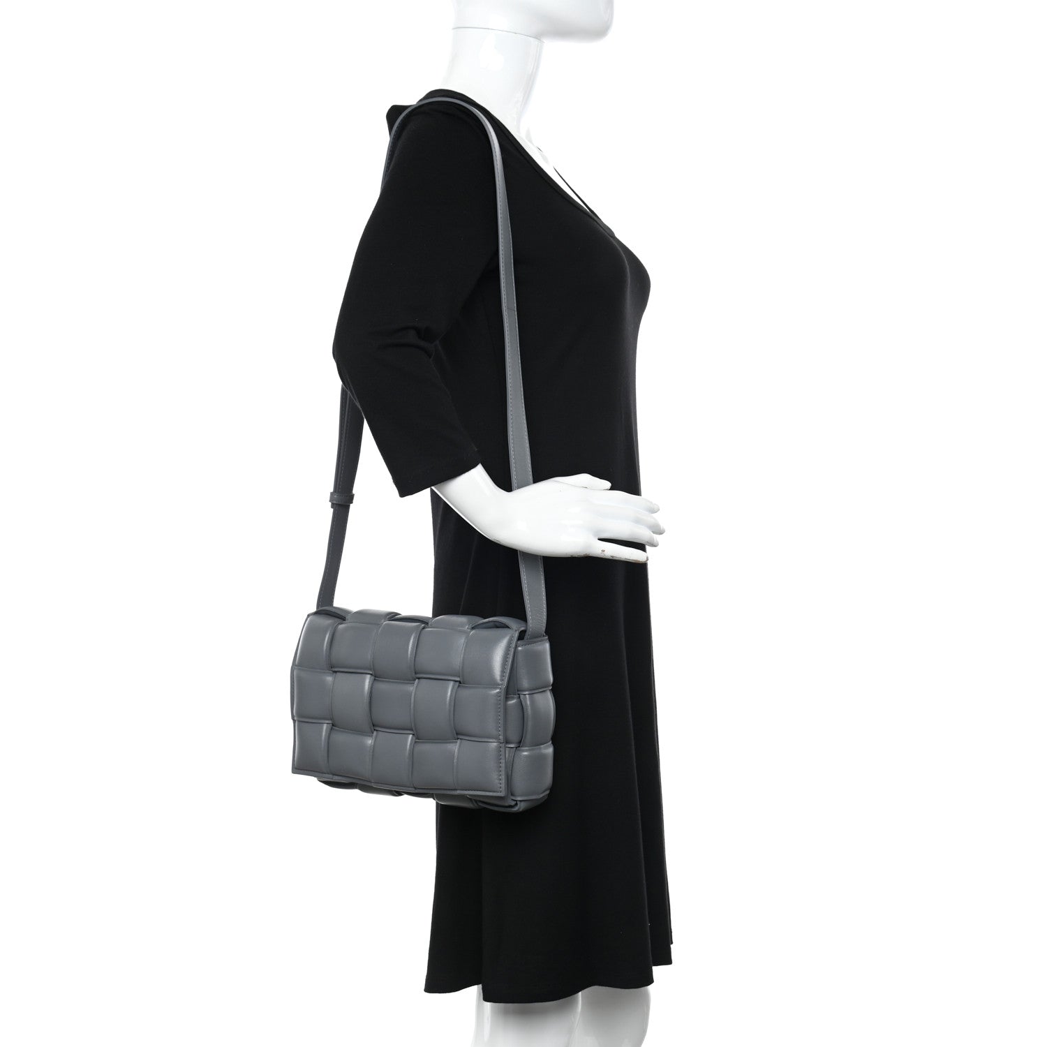 Bottega Veneta Nappa Maxi Intreccio Padded Cassette Crossbody Bag Thunder 2 of 10