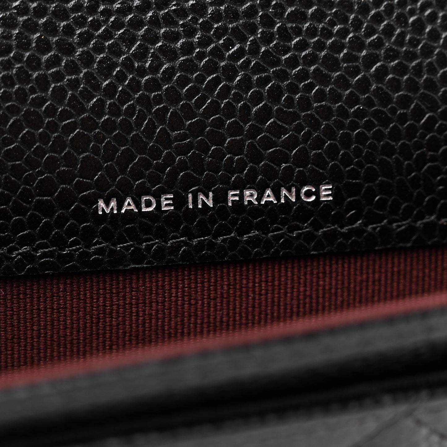 Caviar Quilted Flap Card Holder Wallet Black