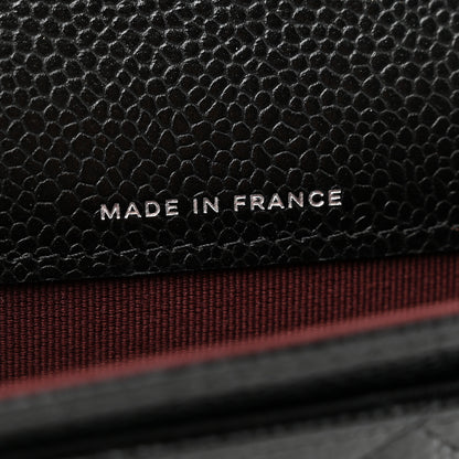 Chanel Caviar Quilted Flap Card Holder Wallet Black 6 of 9