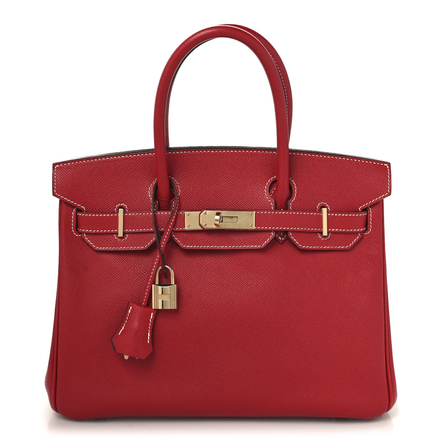 Hermes Epsom Candy Birkin 30 Rouge Casaque Bleu Thalassa 1 of 15