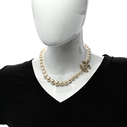 Chanel Pearl CC 100th Anniversary Necklace Light Gold 2 of 5