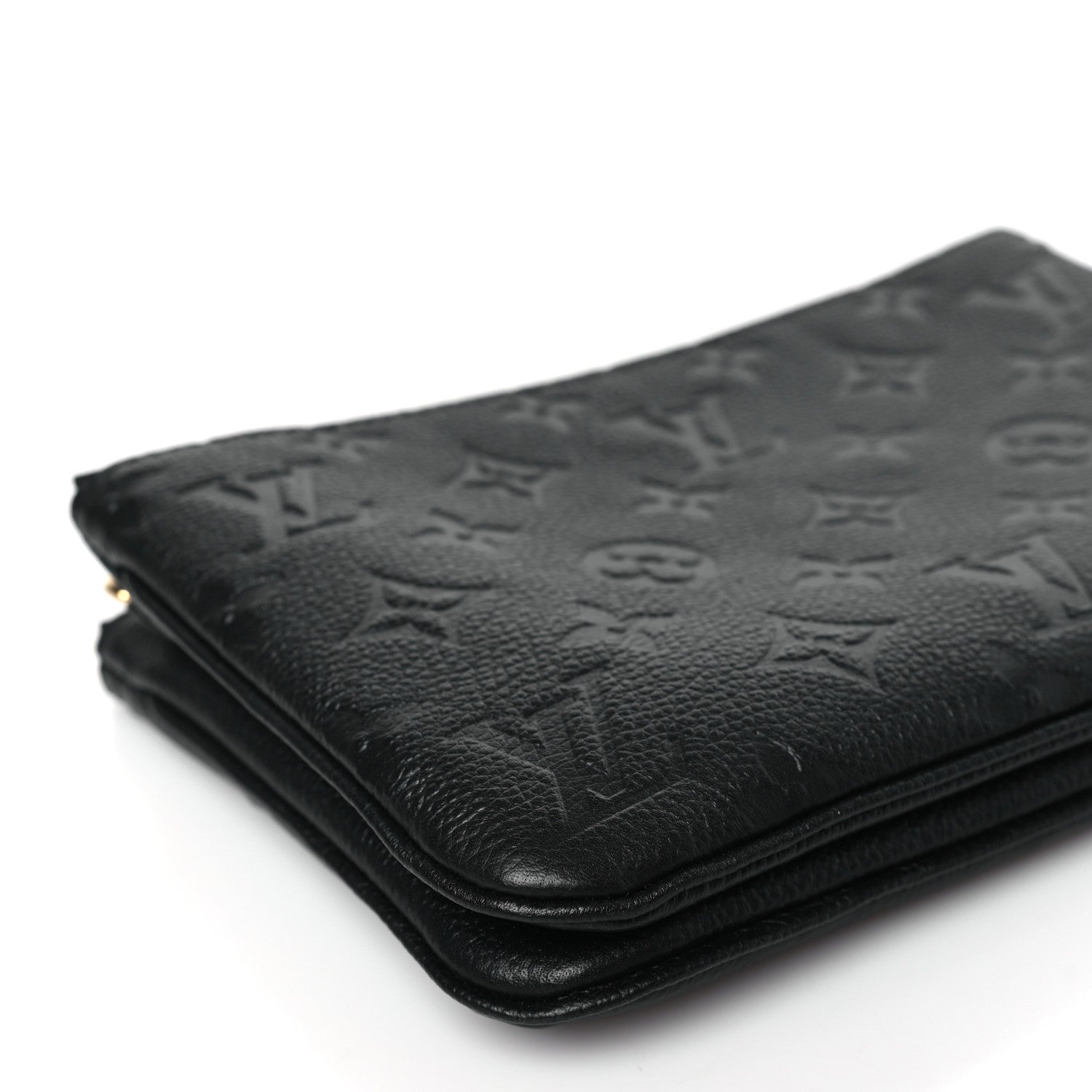 Louis Vuitton Empreinte Double Zip Pochette Black 9 of 10