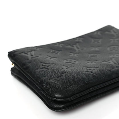 Louis Vuitton Empreinte Double Zip Pochette Black 9 of 10
