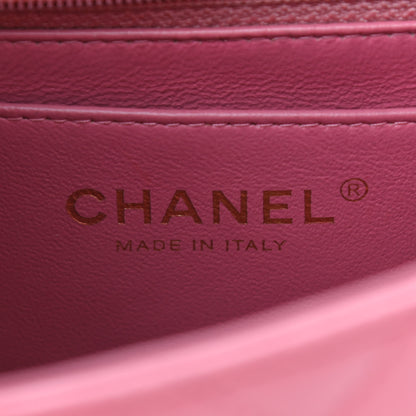 Chanel Lambskin Quilted Valentine Charms Mini Rectangular Flap Pink 6 of 9