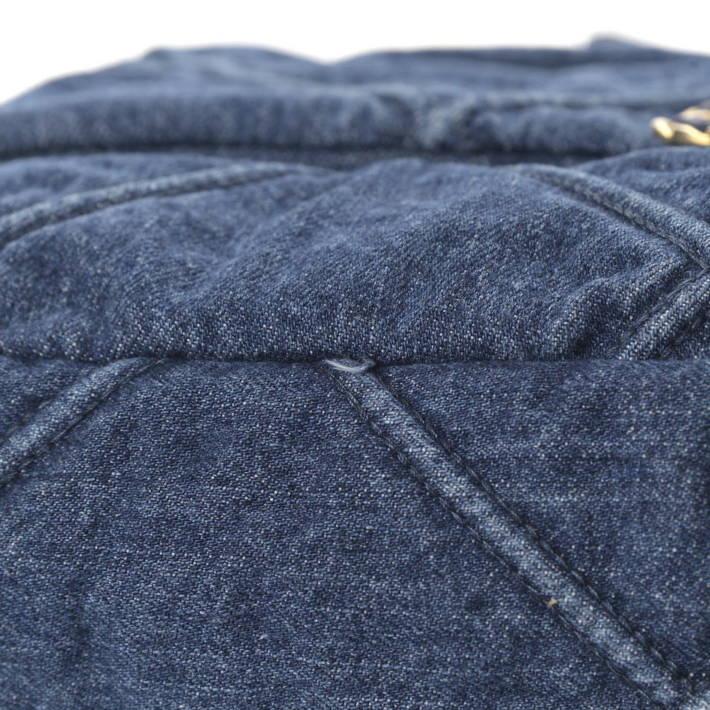 Denim Quilted Large Chanel 19 Flap Blue