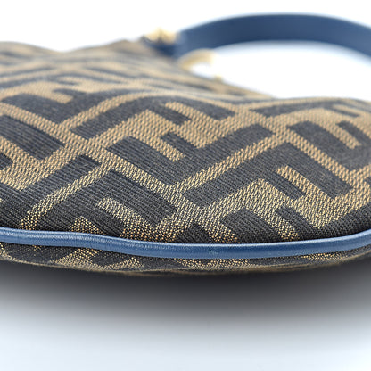 Fendi Zucca Small Hobo Tobacco Petrolio 7 of 12
