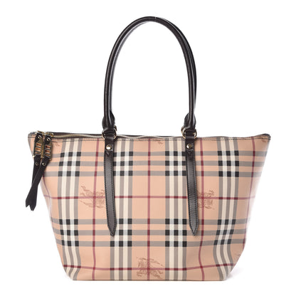 Burberry Haymarket Check Small Salisbury Tote Chocolate 1 of 9