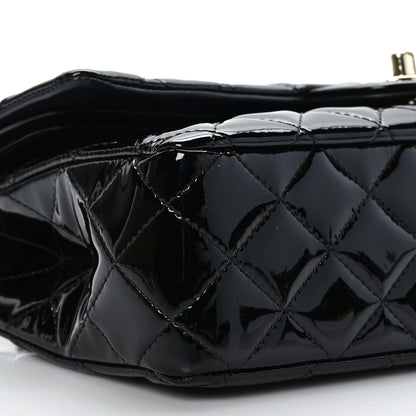 Chanel Patent Quilted Medium Double Flap Black 8 of 9