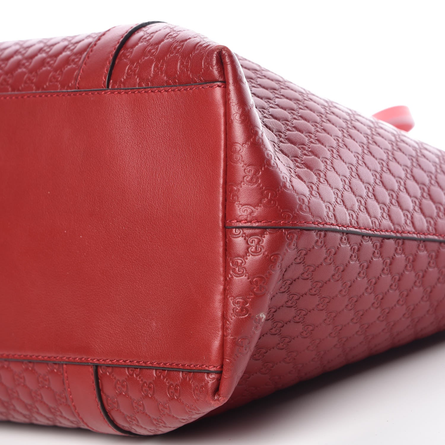 Gucci Soft Microguccissima Medium Zippered Satchel Rosso 10 of 12