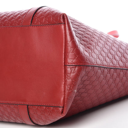 Gucci Soft Microguccissima Medium Zippered Satchel Rosso 10 of 12
