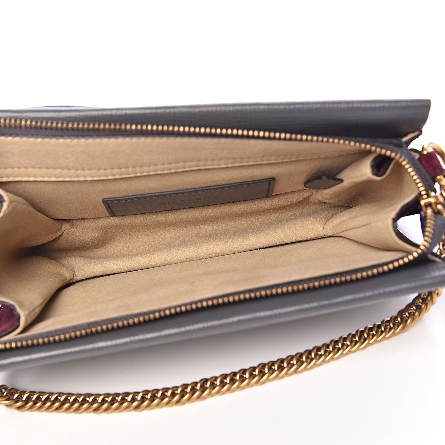 Goatskin Suede Cross 3 Crossbody Bag Grey Aubergine