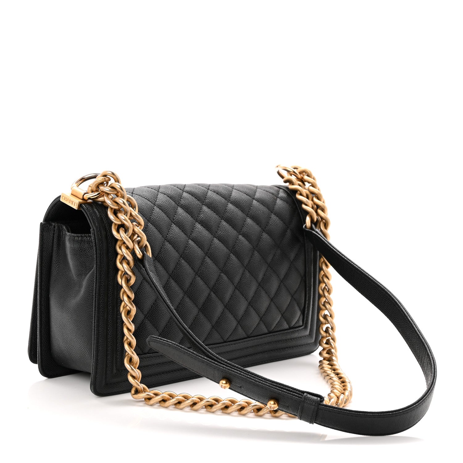 Chanel Caviar Quilted Medium Boy Flap Black 3 of 11