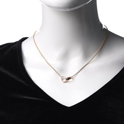 Cartier 18K Pink Gold Interlocking LOVE Necklace 2 of 6