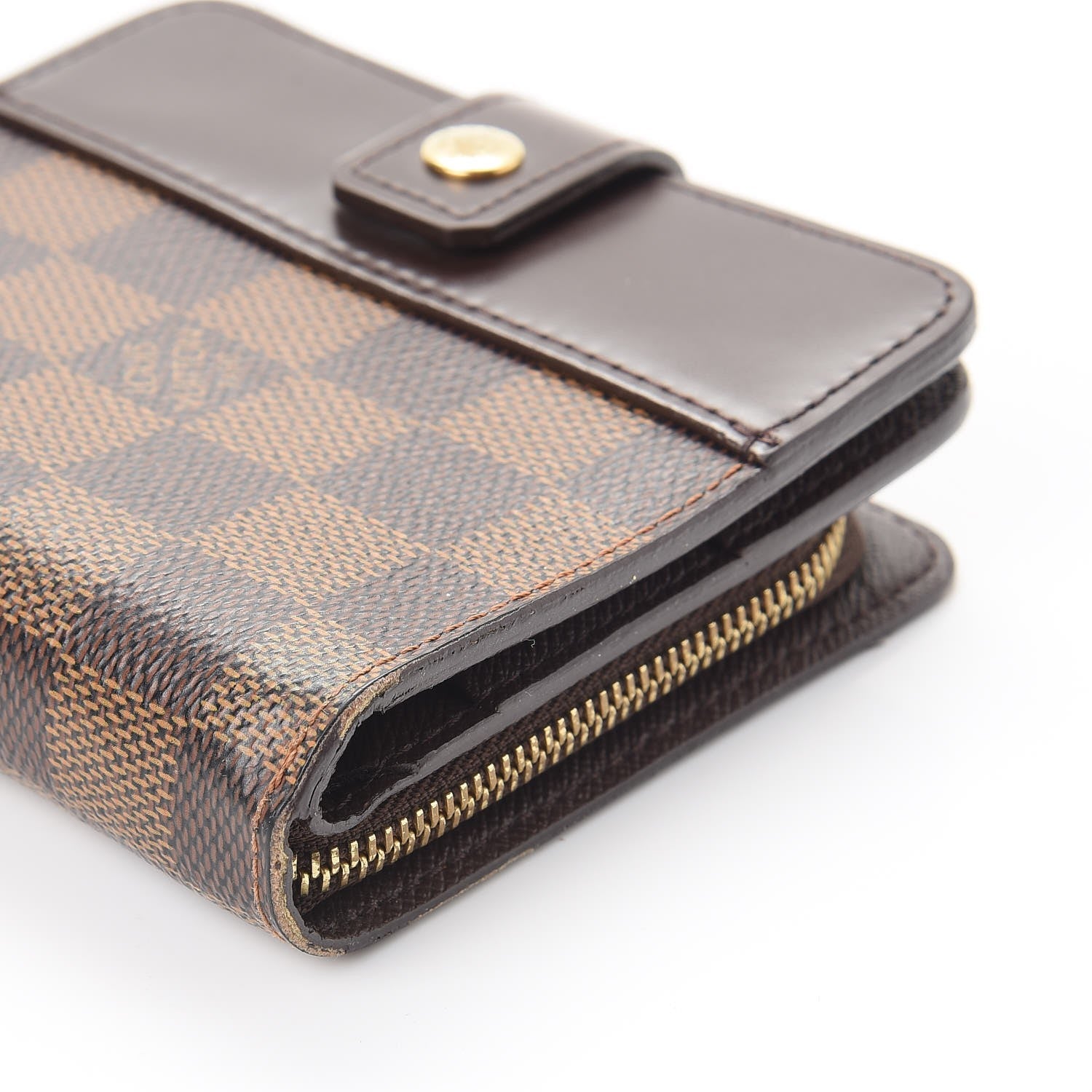 Louis Vuitton Damier Ebene Zippe Zipped Compact Wallet 9 of 10