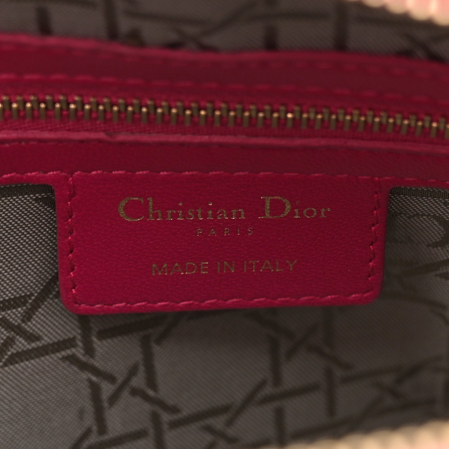 Lambskin Cannage Large Lady Dior Pink