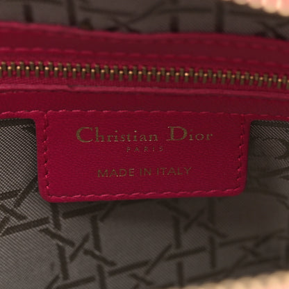 Christian Dior Lambskin Cannage Large Lady Dior Pink 6 of 14