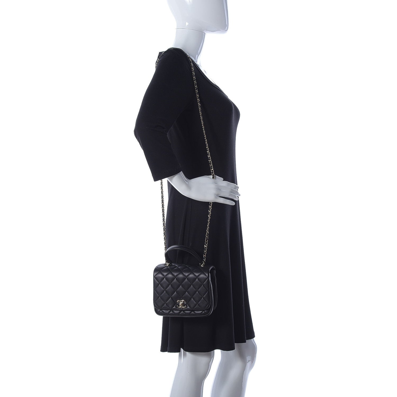 Chanel Lambskin Quilted Mini Citizen Chic Flap Black 3 of 19