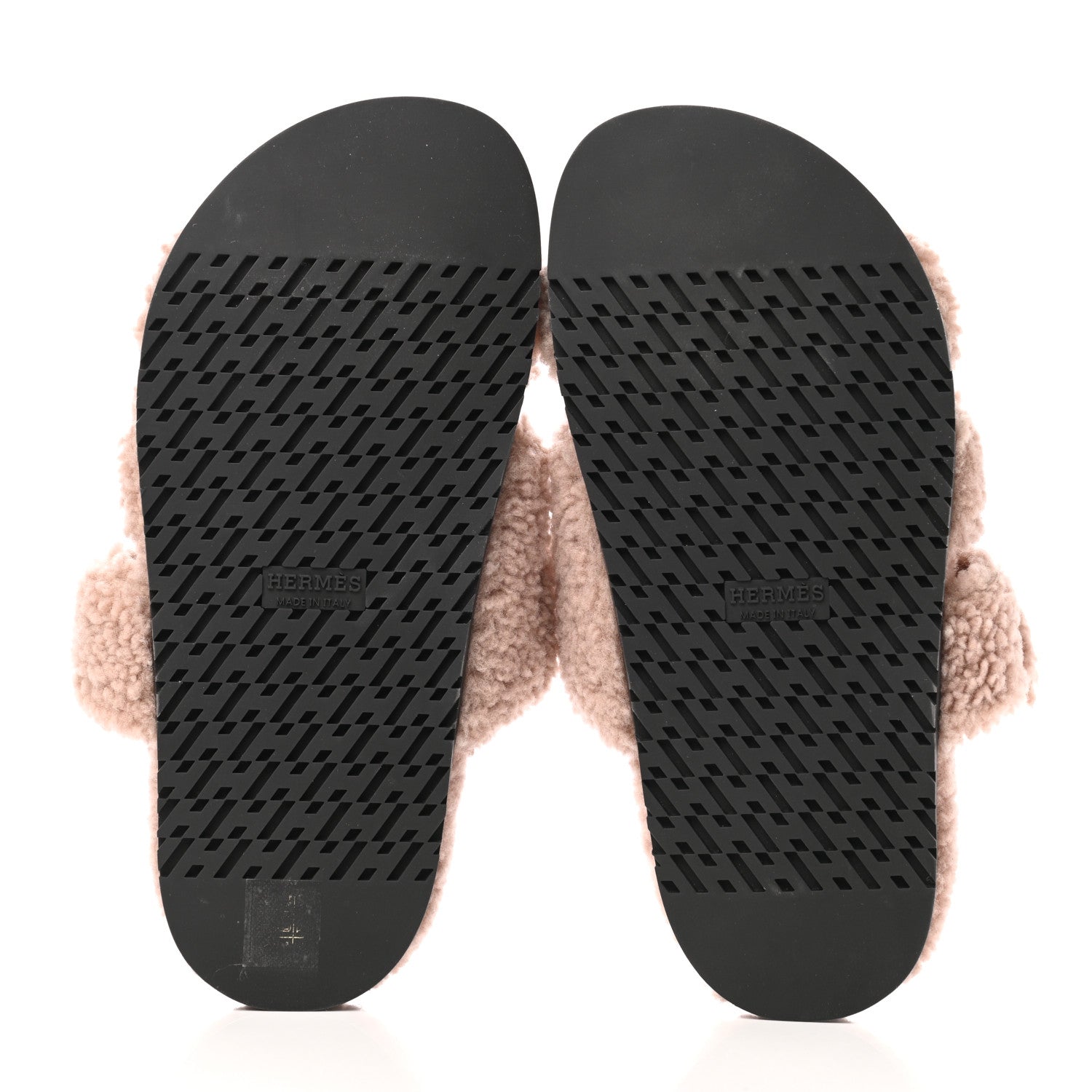 Hermes Woolskin Womens Chypre Sandals 35.5 Bois De Santal 5 of 7