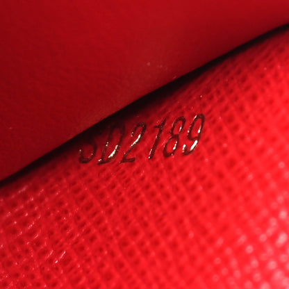 Louis Vuitton Damier Ebene Victorine Wallet Red 7 of 8