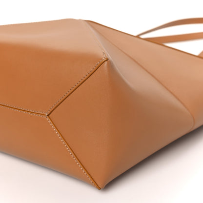 Loewe Shiny Calfskin Medium Puzzle Fold Tote Warm Desert 8 of 8