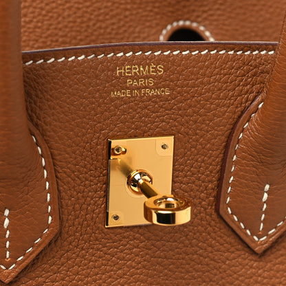 Hermes Togo Birkin 25 Gold 6 of 11