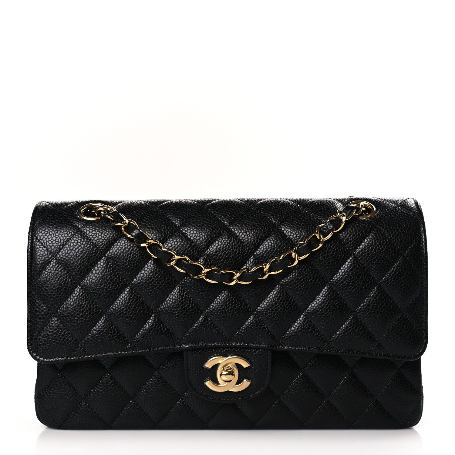 Chanel Caviar Quilted Medium Double Flap Black 1 of 9