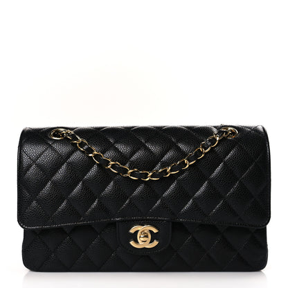 Chanel Caviar Quilted Medium Double Flap Black 1 of 9