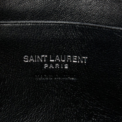 Saint Laurent Grain De Poudre Matelasse Monogram Mini Lou Camera Bag Petrol Green 6 of 11