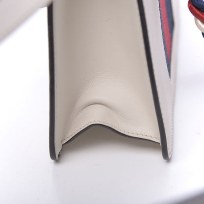 Gucci Calfskin Mini Sylvie Top Handle Bag White 16 of 19