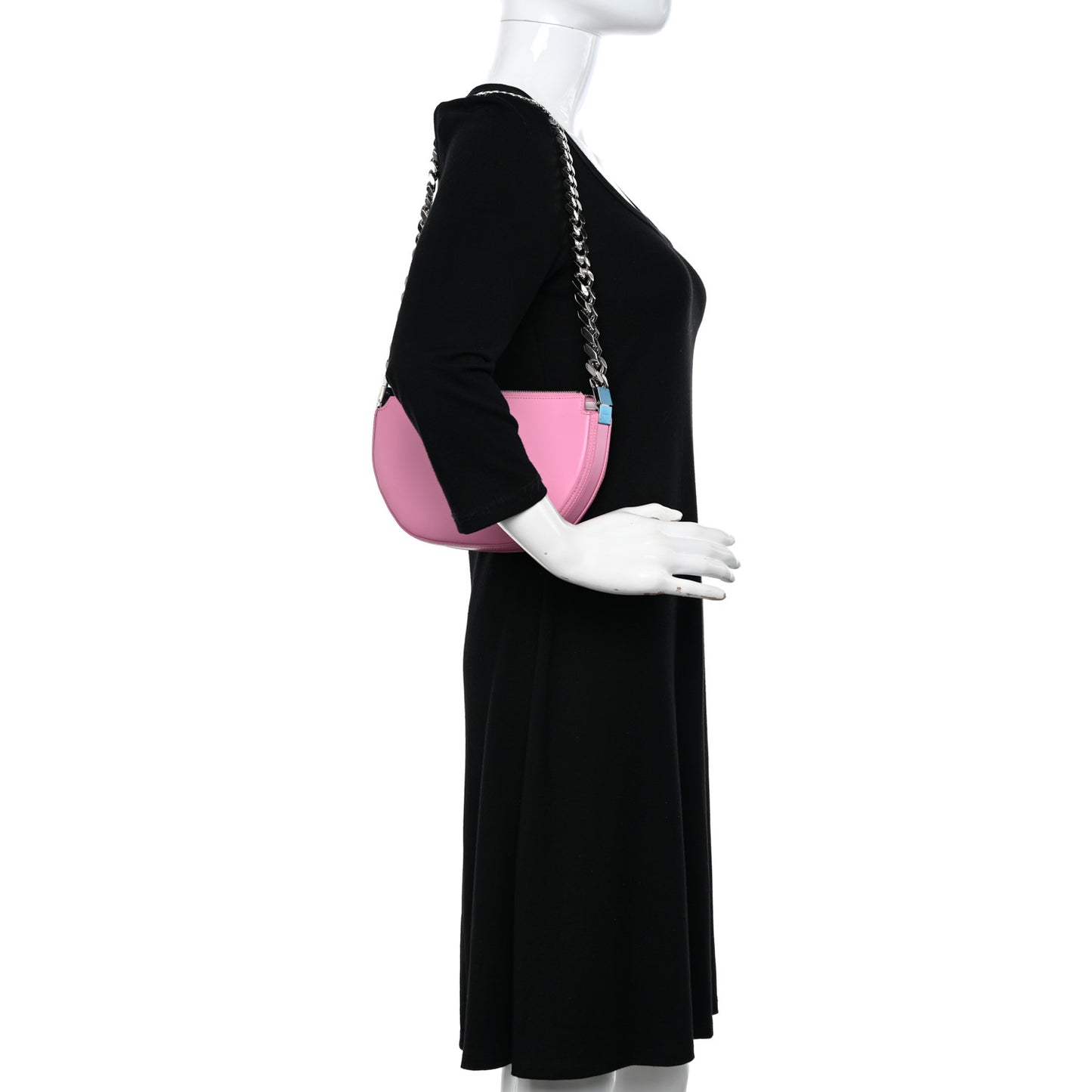 Lambskin Small Olympia Chain Shoulder Bag Primrose Pink