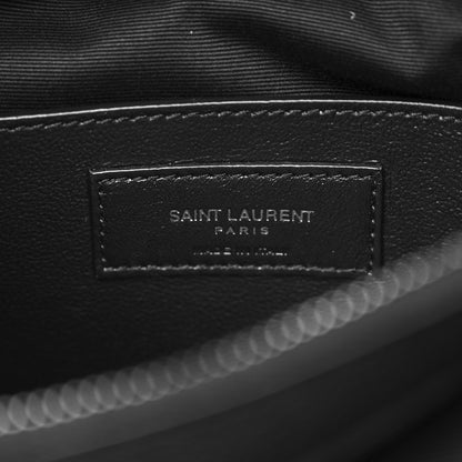 Saint Laurent Sheepskin Matelasse Chevron Monogram Large College Satchel Black 7 of 10