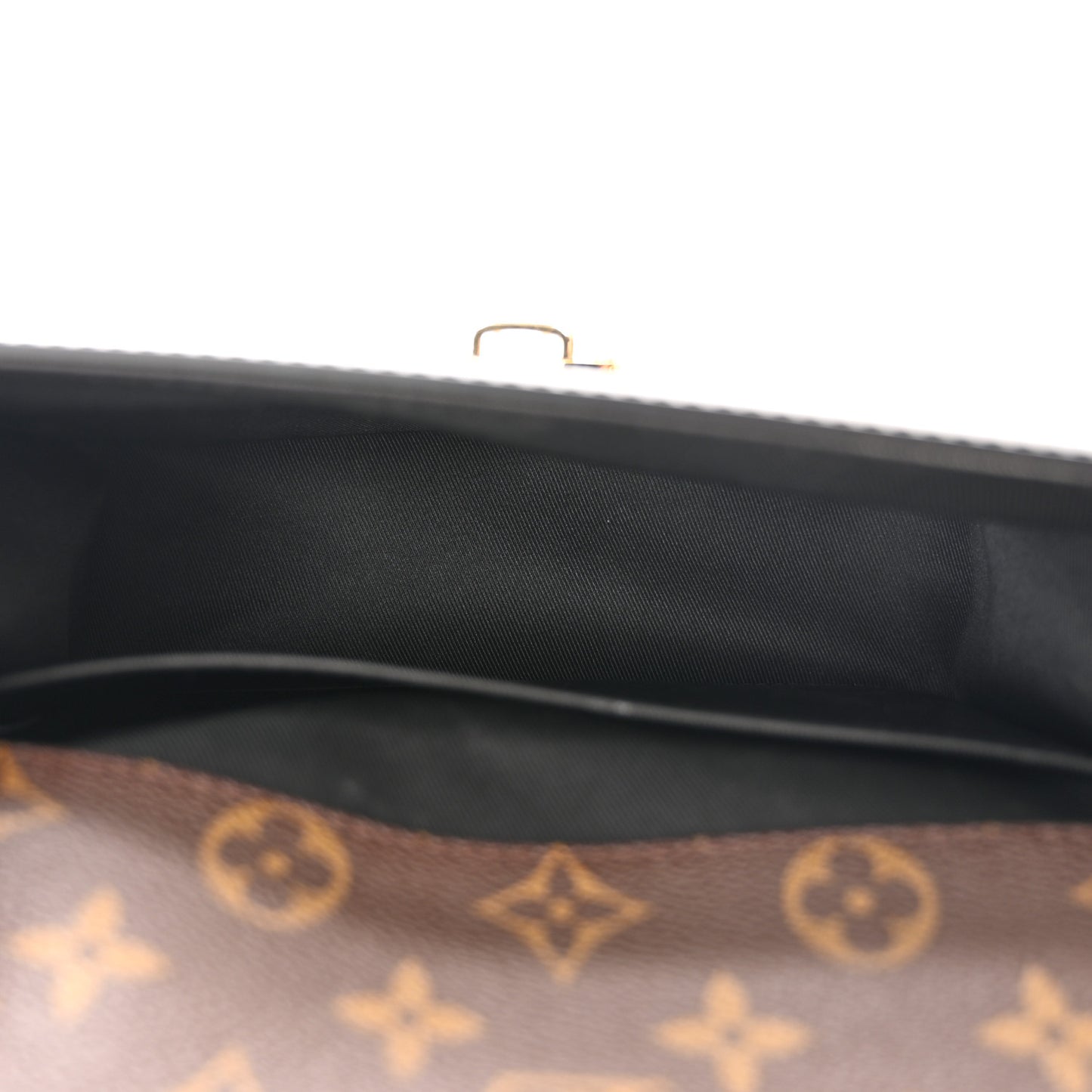 Patent Calfskin Monogram Cherrywood BB Black