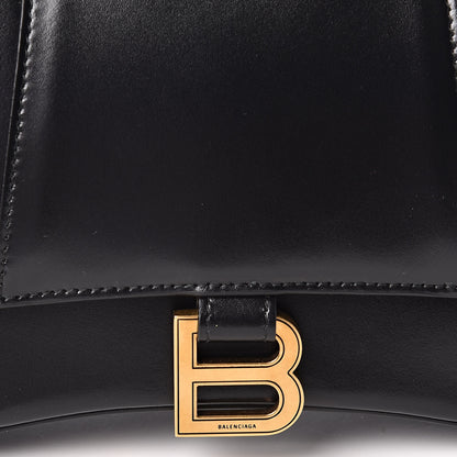 Balenciaga Shiny Box Calfskin Small Hourglass Top Handle Bag Black 10 of 10