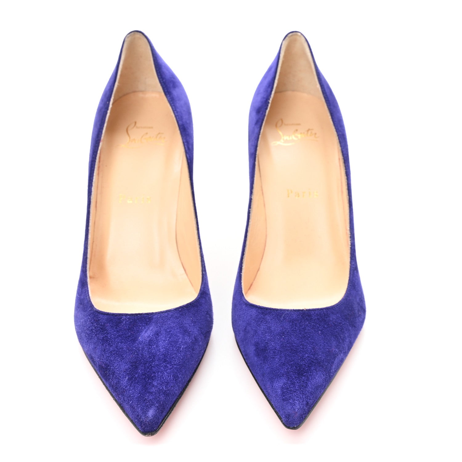 Christian Louboutin Veau Velours Decoltish 85 Pumps 37.5 Encre 3 of 9