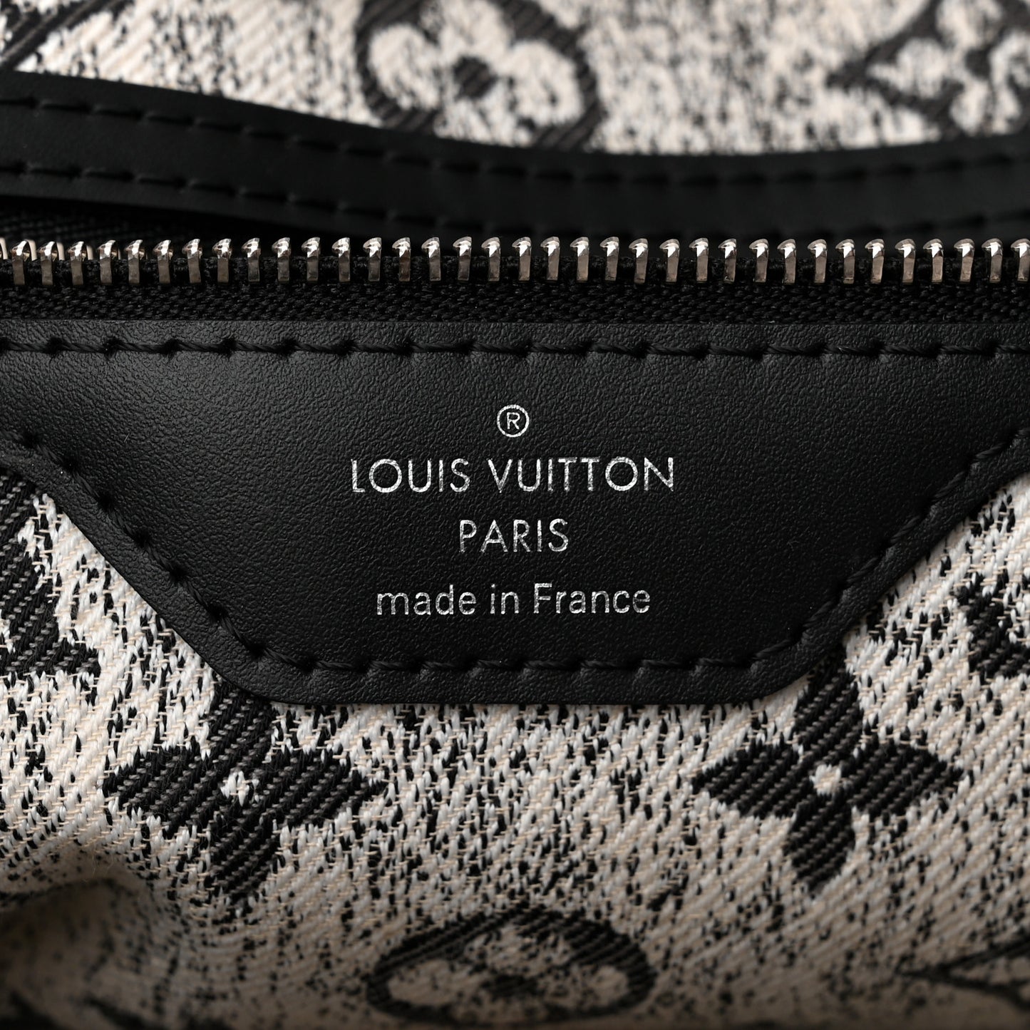Denim Monogram Jacquard Neverfull MM  Grey