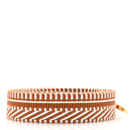 Hermes Toile Swift 25mm Sangle Cavale Shoulder Strap Ecru Beige Gold 2 of 6