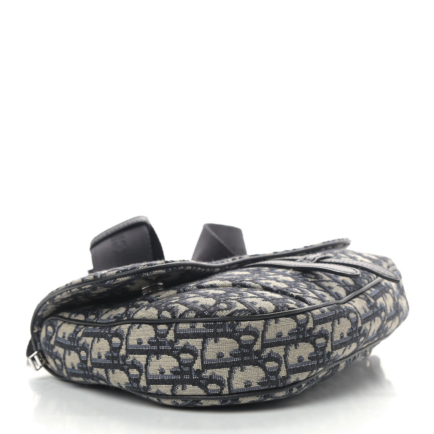 Oblique Mens Saddle Bag Blue