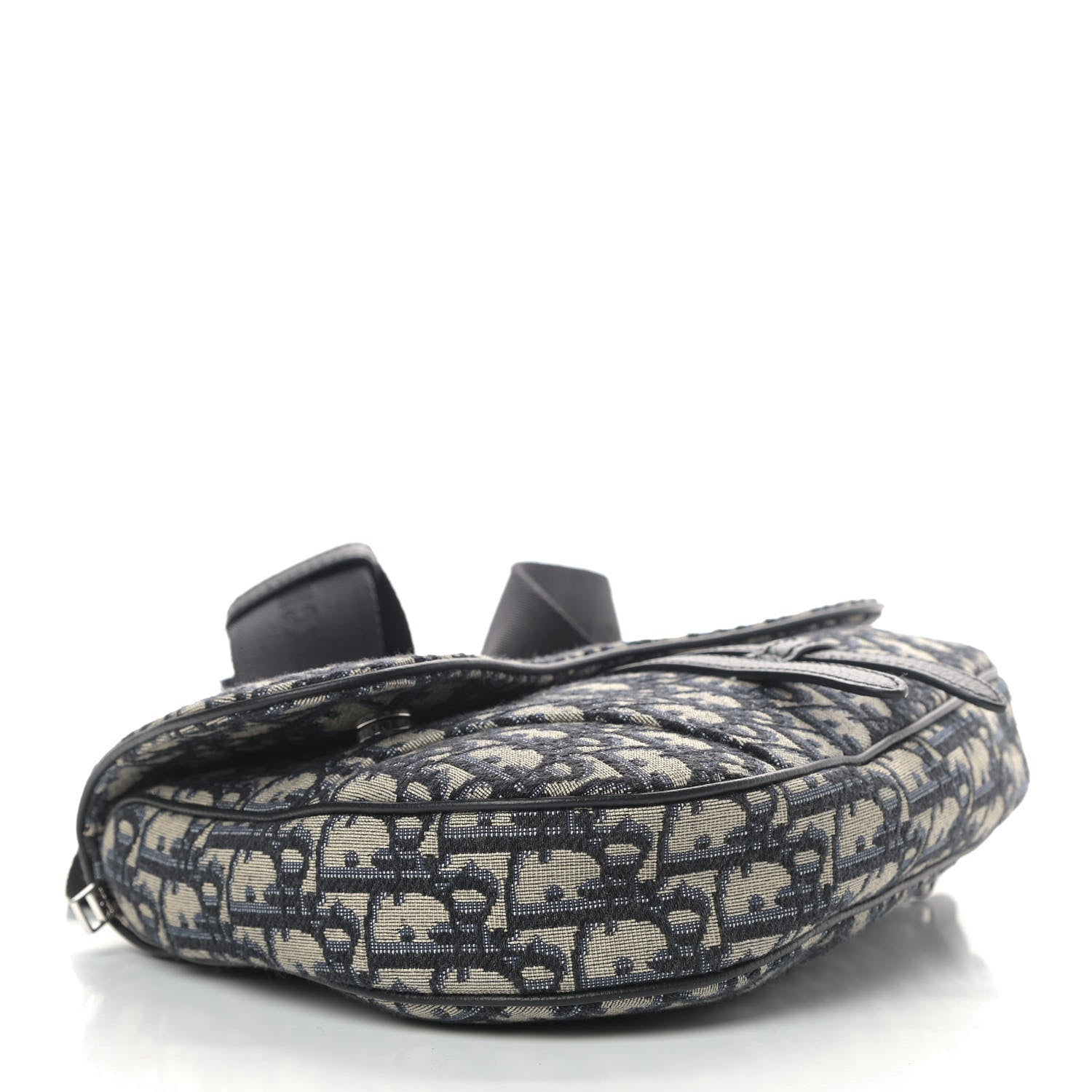 Christian Dior Oblique Mens Saddle Bag Blue 3 of 9