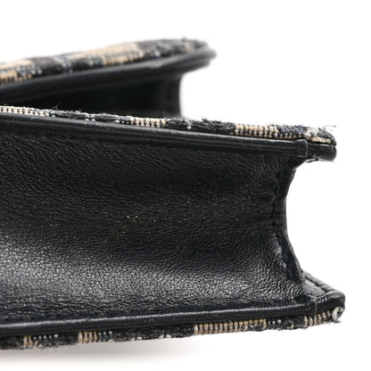 Christian Dior Oblique Saddle Card Holder Blue 11 of 12
