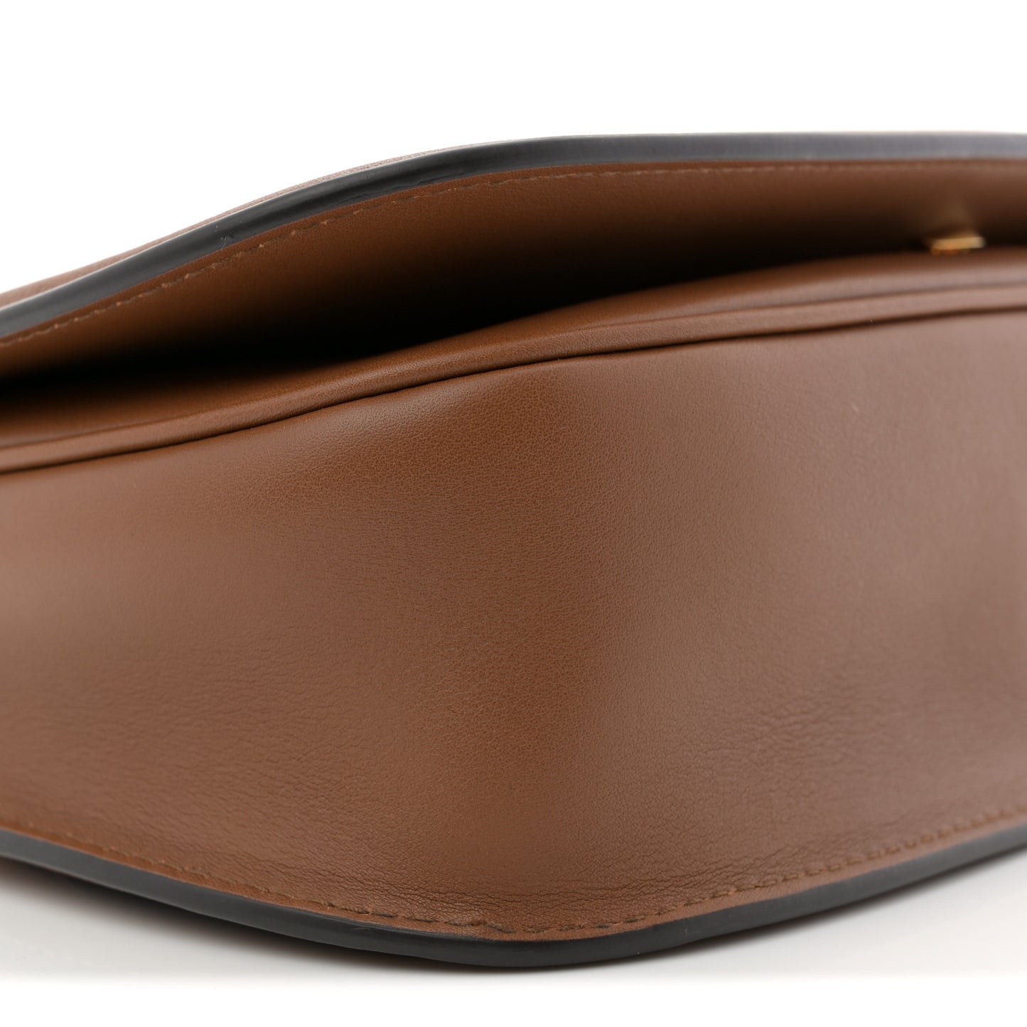 Roxy Calfskin Medium Blondie Top Handle Bag Brown