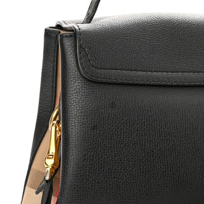 Burberry Derby Calfskin House Check Small Camberley Black 13 of 19