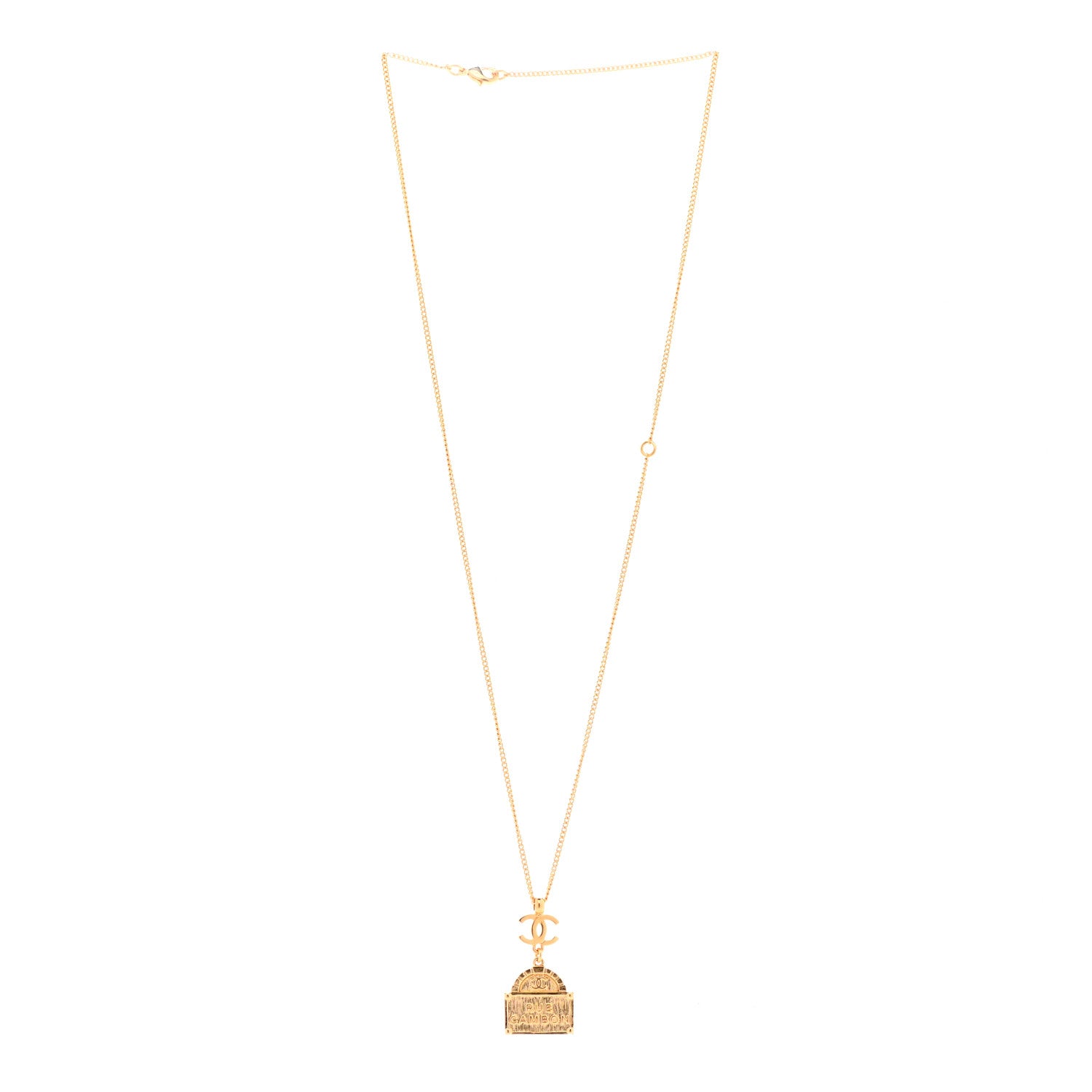 Chanel Metal CC Rue Cambon Necklace Necklace Gold 3 of 7