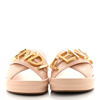 Fendi Vitello Womens Fendigraphy Slide Sandals 38 Light Rose 2 of 10